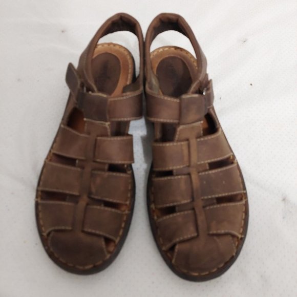 Minnetonka Brpwn Fisherman Sandals Womens Size 12 Narrow Closed Toe  5324 Shoes - Picture 4 of 10